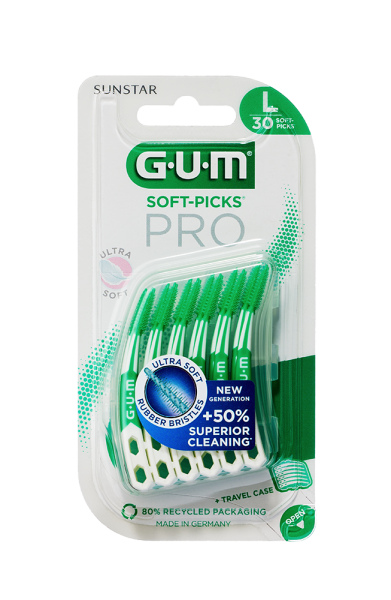 GUM Soft-Picks PRO LARGE medzizubné masážne kefky, 30 ks