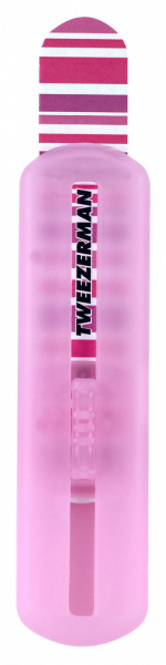 Tweezerman Štikač na kožičku v ružovom púzdre s pilníkom