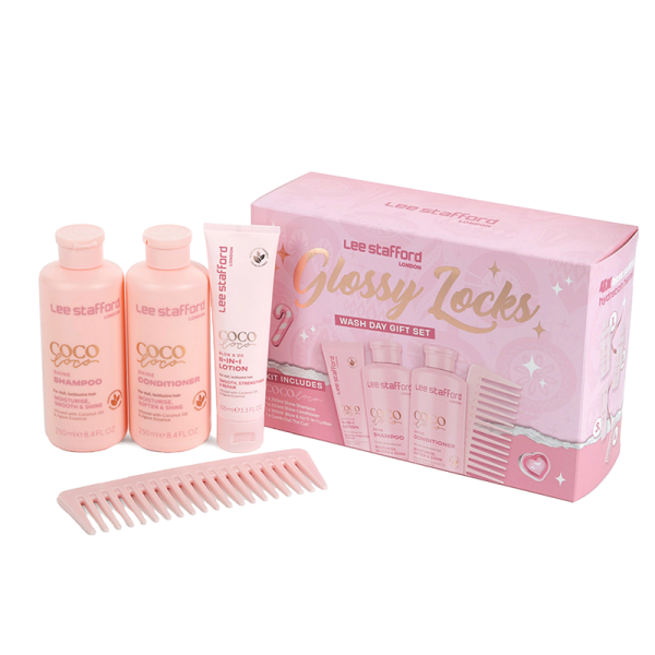 Lee Stafford Glossy Locks Coco Loco Wash Day Kit, darčeková sada