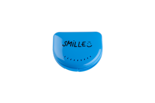 SMILLE mini svetlomodrá schránka pre nosiče alebo pre rovnátka